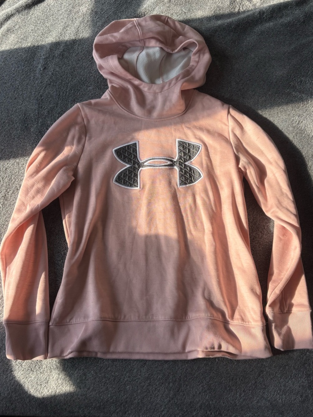 pink under armour hoodie